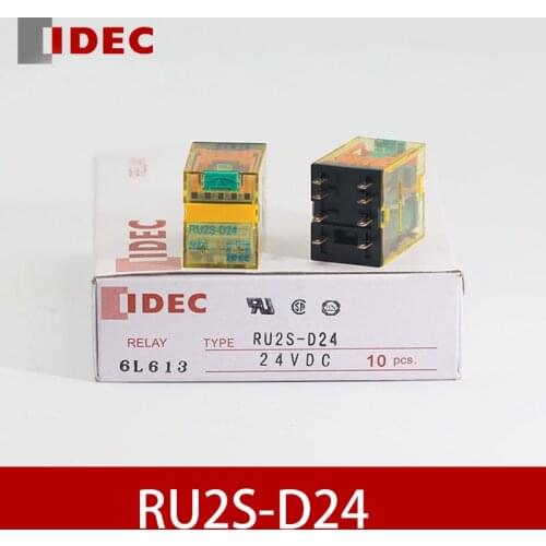 Original IDEC Relay RU2S-D24 RU2S-A220 RU4S-D24 AC220V DC24V 8Pin Relay Socket SM2S-05D 14Pin Relay Socket SY4S-05D