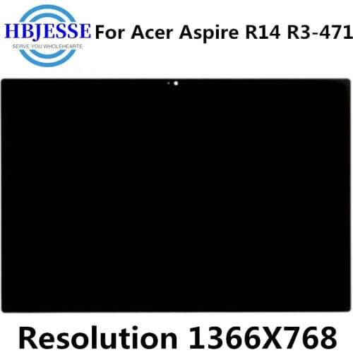 Original For Acer R14 R3-471 R3-471T LED LCD Digitizer Assembly 14" HD 1366*768 LCD Assembly Replacement