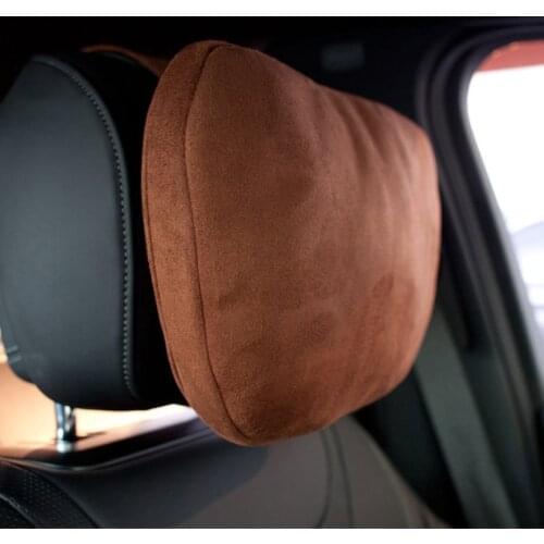 2Pcs Car Headrest Neck Pillow Neck Support Pillow Cushion for Mercedes Benz Mayboch S 300 S400 S500 S600 E200 E300 E320 C200l