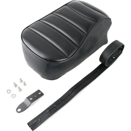 PU Leather Rear Passenger Seat Pillow Pillion Pad For Harley Davidson Sportster Iron XL 883 2016 2017 Motorcycle Cushion