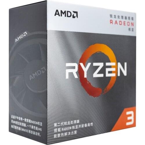 AMD Ryzen3 3200G BOX CPU 3.6GHZ 65W AM4 Socket quad-core thread processor with cooler fan