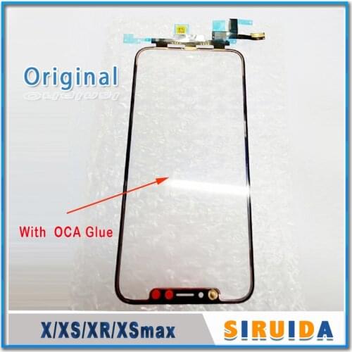 Newest ios 100% Original LCD Screen Front Touch Glass Lens With OCA Glue For iPhone X XR XSmax Repairing / Already Activated