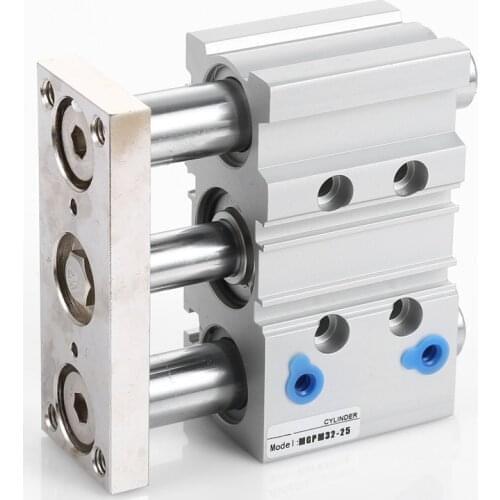 SMC Type MGPM Series 3 shaft Air Cylinder Compact with Guide Rod Three-Shaft MGPM Bore 25/32/40 with Magnet
