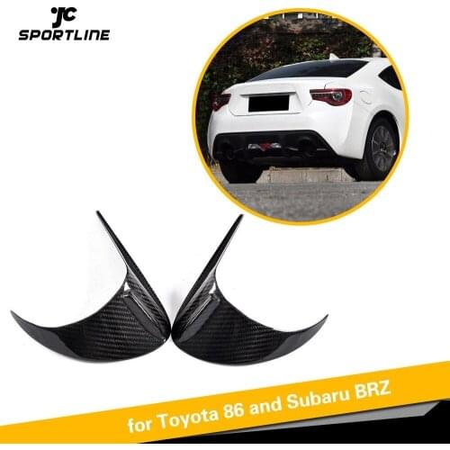 Dry Carbon Fiber 100% Car Rear Lamps Lights Eyebrows Eyelids fit for Toyota 86 and Subaru BRZ 2012 - 2018