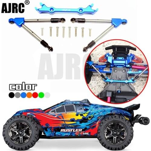 TRAXXAS RUSLTLER 4X4 VXL 67076-4 aluminum alloy front rod+fixed seat 6742/3641/3643 Tie rod