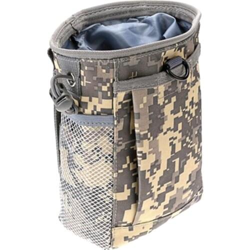 Tactical Military Molle Ammo Pouch Gun Magazine Dump Drop Reloader Pouch Bag Utility Hunting Rifle Magazine Recovery Pouch