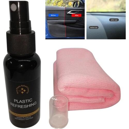 50ml Retreading Agent Interior Leather Maintenance Cleaner Refurbisher Agent Window Glass Auto Car Accessories Care Leather Shoe