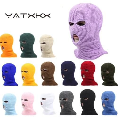 [YaTxKx] Halloween Mask Hat Party Motorcycle Cycling Unisex Keep Warm Sports Beanies Caps For Men Knitted Hat балаклава Bone