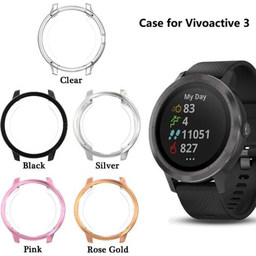 Garmin Vivoactive 3 Protector Case, Soft TPU Plated Protector Cover All-Around Protective Cover Bumper Shell [Scratch-Proof] for