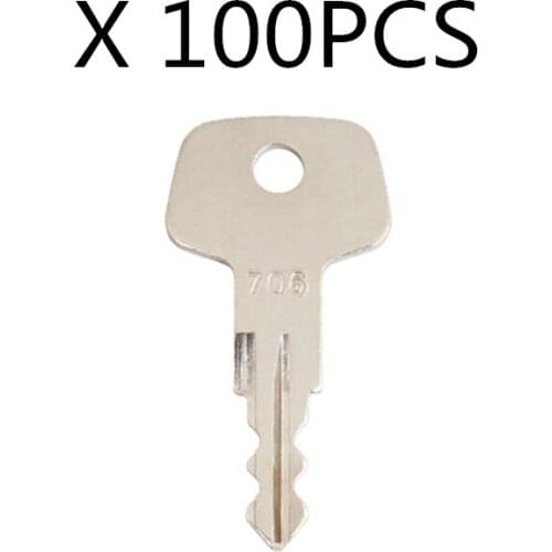 100 Pcs 706 Key For Liebherr Industrial Construction Heavy Equipment Fuel Cap Model J2
