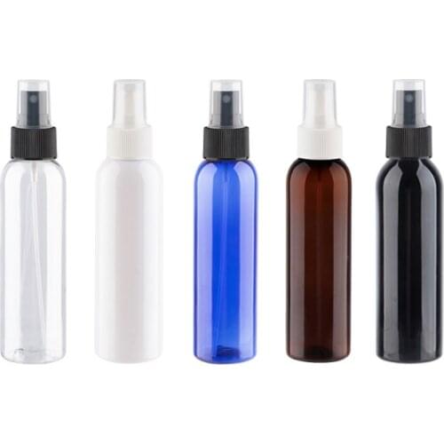 30pcs 150ml white Fine Mist Sprayer Toilet Water Bottle Plastic Perfume Refillable Bottles For Cosmetics Perfume PET Container