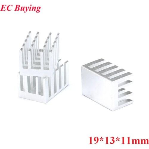 5pcs Heatsink 19*13*11mm Radiator Cooling Fin Cooler Aluminum Heat Sink for IC Chip LED 19X13X11mm