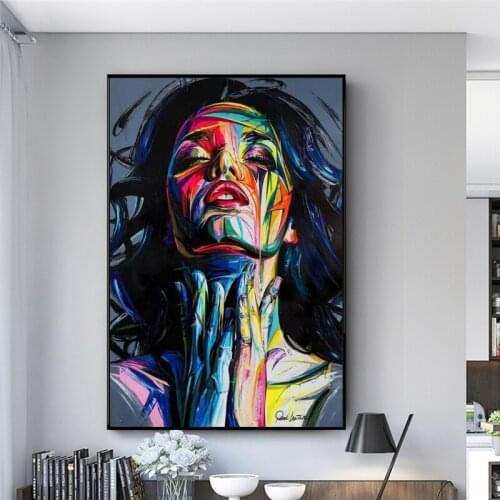 Abstract Girls Graffiti Art Canvas Paintings Modern Street Art Posters And Prints Watercolor African Woman Pictures Wall Decor