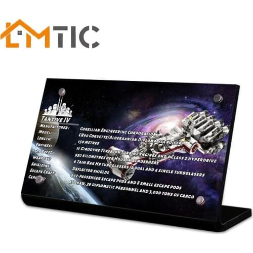 Acrylic display stand brand for star Tantive IV toy blocks model 75244