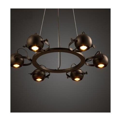 Amercian Loft Style LED Pendant Light Fixtures Industrial Vintage Lighting For Dining Room Home Decor Iron DropLight Hanglamp