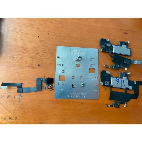 For iphone X/XS/XSM/XR/11 Proximity Sensor Front Facing Camera BGA Reballing STENCI Flex Photosensitive face dot Matrix IC CHIP