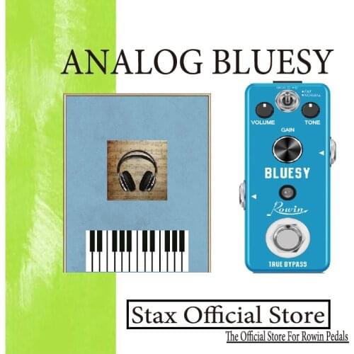 Rowin LEF-321 Bluesy Blues Overdrive Guitar Effect Pedal Aluminum Alloy Shell True Bypass Guitar Parts & Accessories