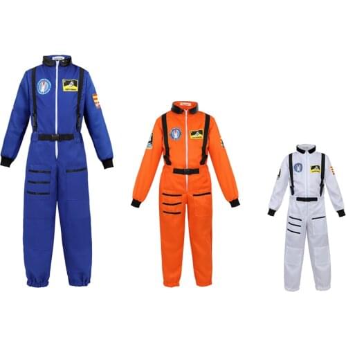 Astronaut Costume for Kids Space Suit Role Play Dress up Costume School Uniforms Cosplay Party