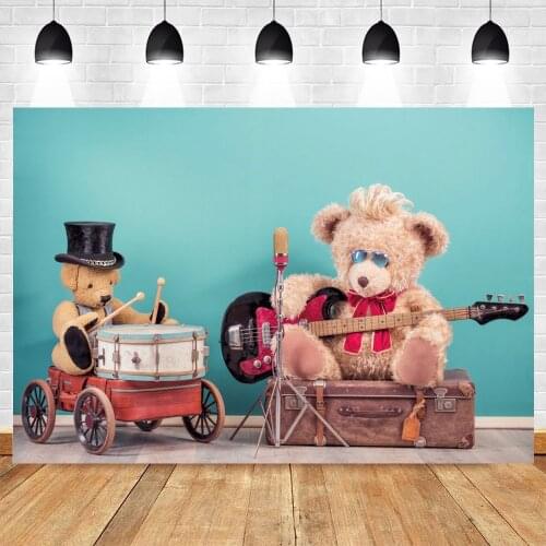 Yeele Baby Shower Backdrop Bear Band Photography Birthday Portrait Party Decor Photocall Background Photo Studio Photographic