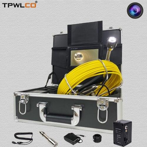 20M Portable Wireless Drain Pipe Inspection Camera IP68 Waterproof 23mm Lens 1000TVL Sewer Industrial Endoscope 8GB Memory Card