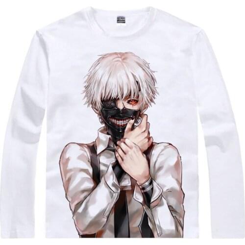 Ken Kaneki T-Shirt Rize Kamishiro Shirt Man Long t-shirts Anime Products cute women spring t-shirts Anime Girls' summer t-shirts