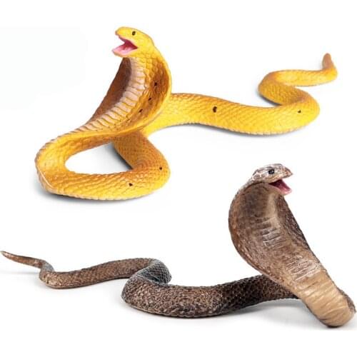 Cobra Snakes Animal Figure Collectible Toys Wild Animal Cognition Action Figures Kids Tricky Plastic Toys