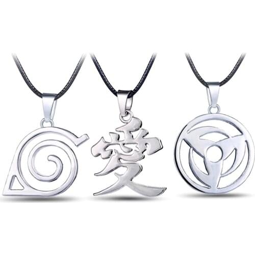 2021 Anime Narutos Model Accessories Narutos Sandstorm i Gaara Necklace Traditional Love Pendant Necklace Childrens Toys Figures