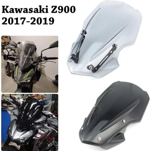 Z 900 Motorcycle Windscreen Windshield Bracket For 2017-2019 Kawasaki Z900 2018 Wind Deflector Accessories Black High Quality