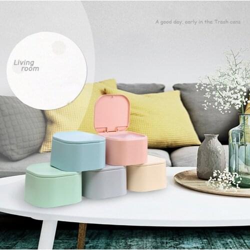 Mini Trash Can Desk Waste Bin Mini Dustbin Desktop Garbage Bin Table Recycl Bin Small Trash Bin Car Rubbish Bin Garbage Bucket