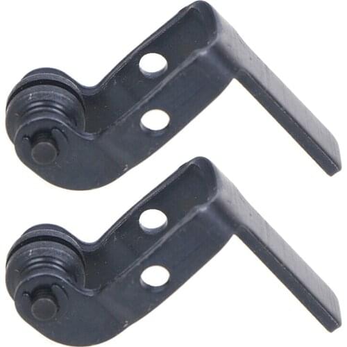 Metal Jig Saw Guide Wheel Part Set Workshop 2pcs Black Equipment Fitting