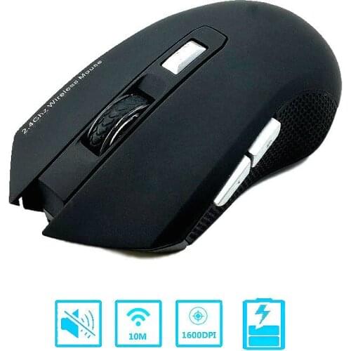 New Arrival 2.4G Charging Wireless 6D Mouse 1600DPI Slient Button Rechargeable Computer Gaming Wifi Mice gaming mouse