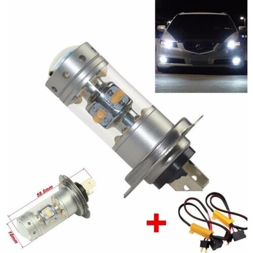 One Kit No Error CANBUS BLANCO H7 LED CREE Chips 140W LUCES DE CRUCE BOMBILLAS/Coche luz de niebla For MAZDA 3 6 MX5 RX8/BMW E46