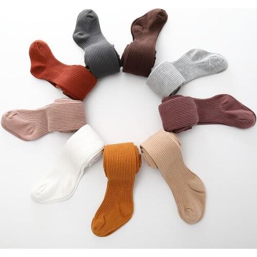 2020 Autumn Baby Tights Good Quality Cotton Stripe Kids Tights For Girls Children Tights 0-6 year Boys Girls Tights Baby Socks
