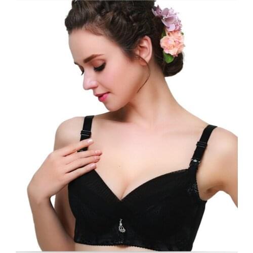 Sexy Bras For Woman Wrap Transparent Lace Sexy Bra Nursing Bra Cotton Wireless Women Double Push Up Bras Underwear Gather