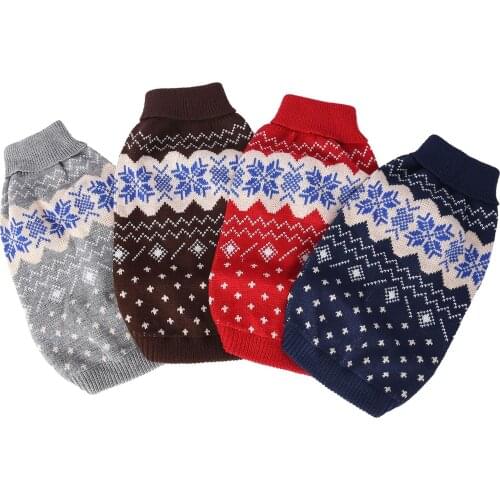 Dog Sweater Autumn Pet Camouflage Love Hooded Diamond Lattice Snowflake Pet Clothes