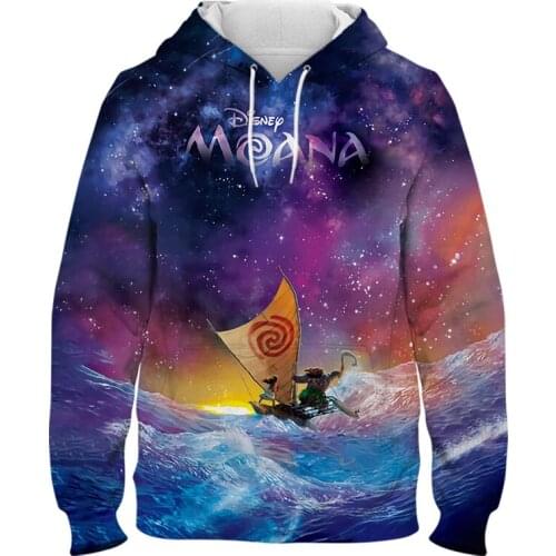 Moana Hoodies Mens clothes Spring Autumn Casual Boy Girl Children Oversized hoodie 3D Print Fashion Women Long sleeve pullover