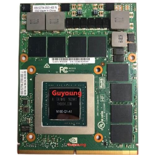 Quadro M3000m 4GB GDDR5 Video Graphics Card For HP zBook 17 G3 G5 For Dell Precision 7710 7720 M6700 M6800 N16E-Q1-A1