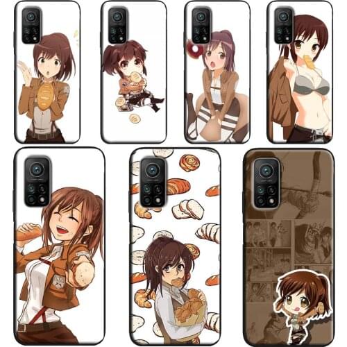 Funny Sasha Blouse Attack on Titan Case For Xiaomi Mi 11 Ultra 9 10 Note 10 Lite Mi 10T Pro Back Cover For POCO X3 Pro M3 F3