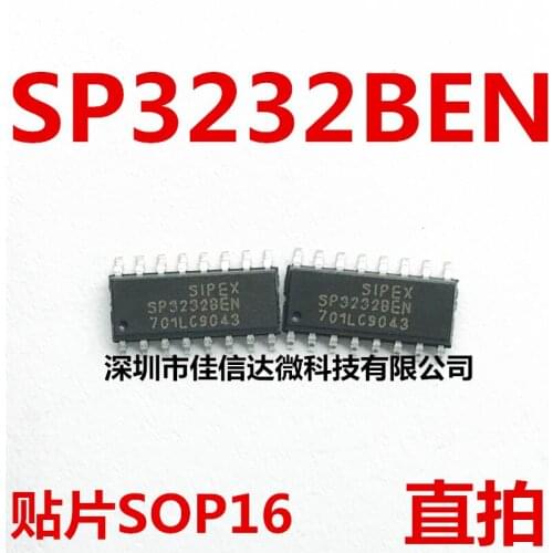 100% New Original 5pcs/lot High Quality SP3232BEN 3232BEN SOP16 SP3232