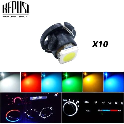 10x T4.7 Switch Radio Climate Control Bulb Gauge Dashboard Indicator Light Neo Wedge Led Ac Panel Instrument For Dodge Ram 1500