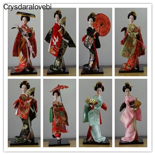 24 types 30cm Oriental Japanese silk furnishings Kimono Kabuki Geisha Doll Birthday/Xmas Hinamatsuri Girls day Gift