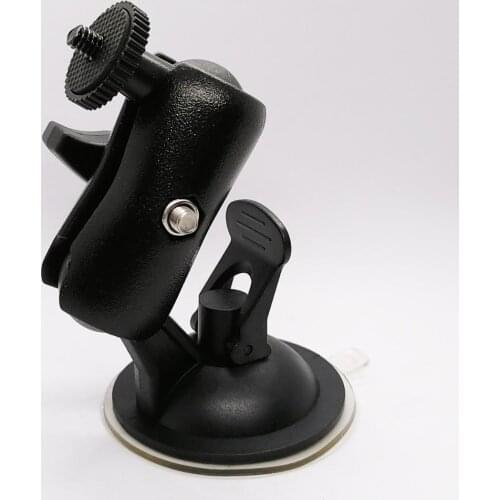 Car Suction Cup Mount Holder Car DVR Holder with 65mm Double Socket Arm and 1/4-Inch-20 Stud for DVR Camera