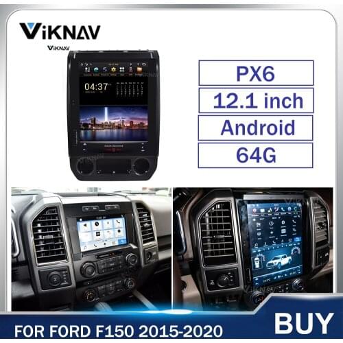 For Ford F150 2015-2020 12.1" Tesla Style Screen Car GPS Navigatio Auto Multimedia Player Radio Tape Recorder Headunit Carplay