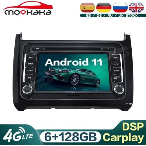 Android 6G+128GB Car Radio Multimedia Player for Volkswagen Polo 2015 - 2017 GPS Navigation Audio Stereo Head Unit Carplay DSP
