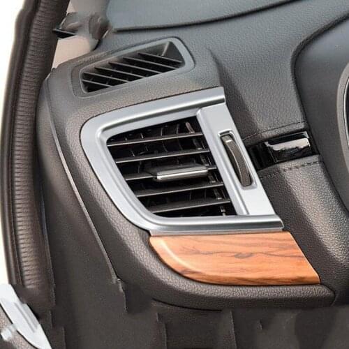 Free Shipping For Honda CR-V 2017 2PCS ABS Chrome Car Sides Front Air-Conditioning Outlet Cover Trim Car Styling Accessories