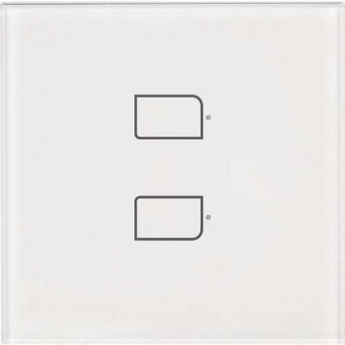 BroadLink TC BestCon TC2S-uk-2gang Wireless switch Smart Wall Light Touch Panel Switch WORKS with Alexa and Google Assistant