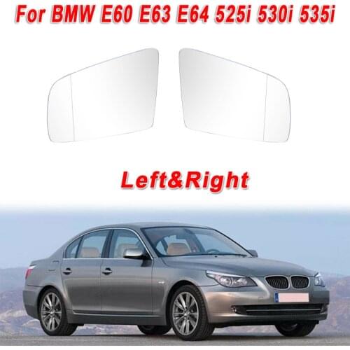 Clean Heated Side Rearview Mirror Glass Heater Anti-fog Defrosting Door Wing Mirror For BMW E60 E61 2003-2010,E63 E64 2004-2011