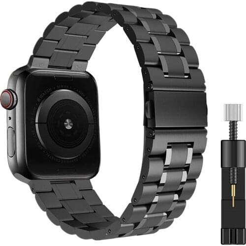 Stainless Steel Wristband for Apple Watch 6/SE Strap 44mm 42mm Premium Solid Metal Bracelet for iWatch 6/SE/5/4/3 40MM 38MM Band