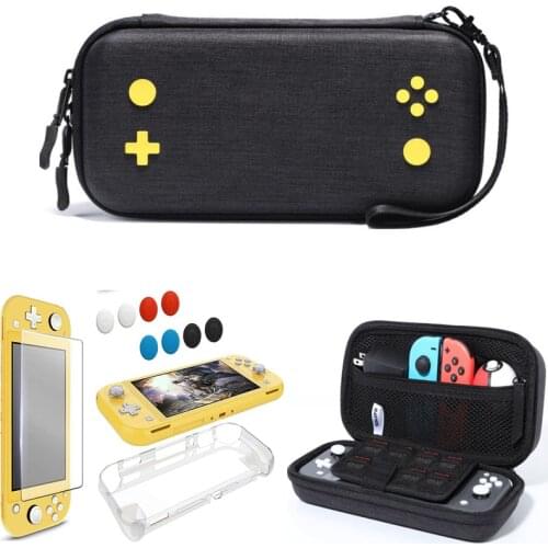 Switch Lite Carrying Case TPU Shell Cover Screen Protector for Nintendo Switch Lite Mini Thick Enhanced Storage Bag Hard Pouch