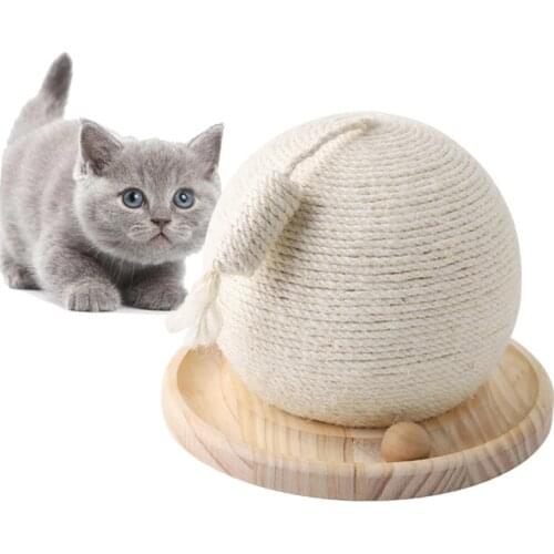 Cactus Cat Scratcher Sisal Rope Claw Sharpener Toy Pet Products Cats Scraper Accessories Scratching Post Claws Protection Wheel